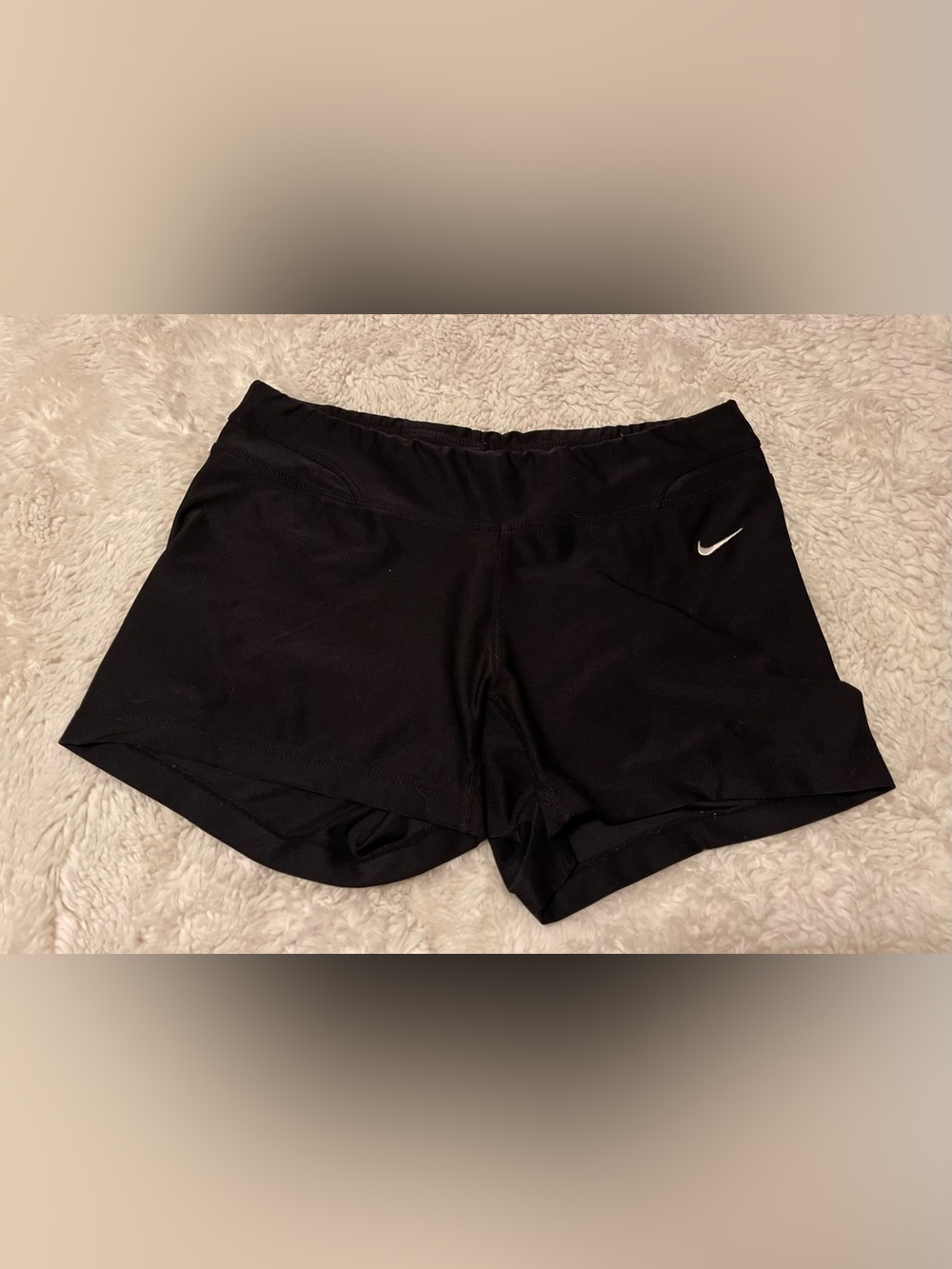 Nike FIT DRY 3" Lined Running Shorts Black Womens Size Small